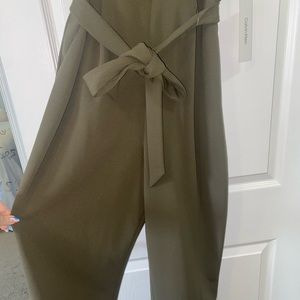 Calvin Klein Army Green Jumpsuit